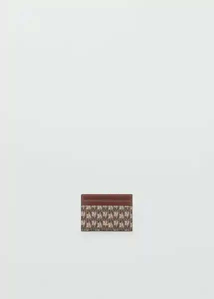 Tarjetero P Burgos2 Cuero Talla 99 Mujer Mango