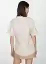 Camisa Pacha Arena Talla M Mujer Mango