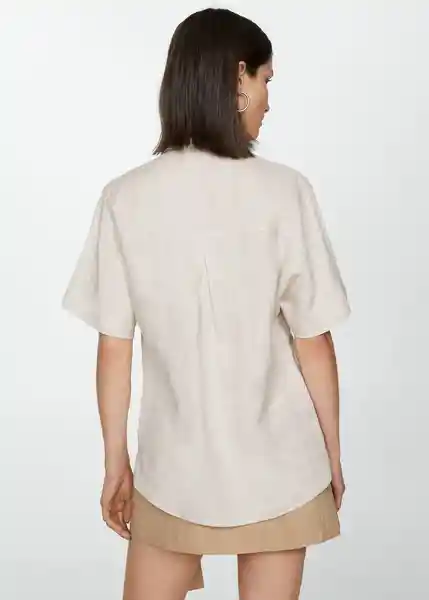 Camisa Pacha Arena Talla M Mujer Mango