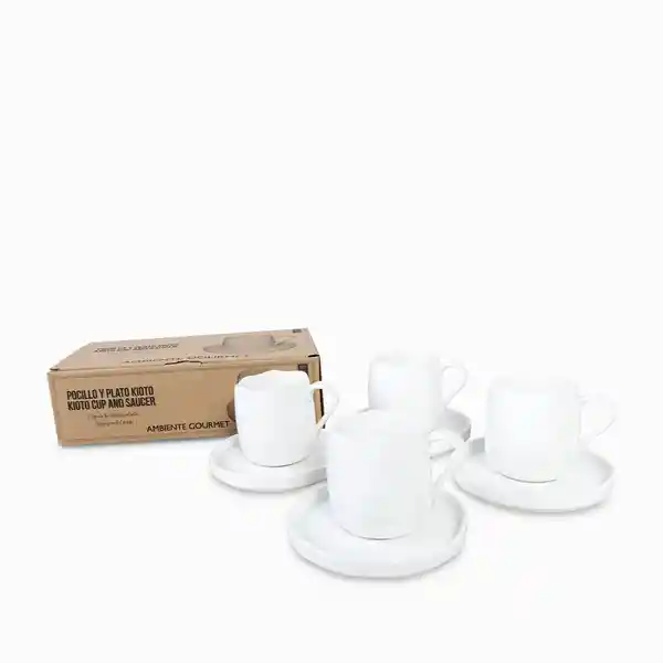 Set Pocillo y Plato Kioto Ambiente Gourmet