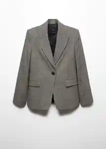 Blazer Americana Eva Negro Talla 26 Mujer Mango