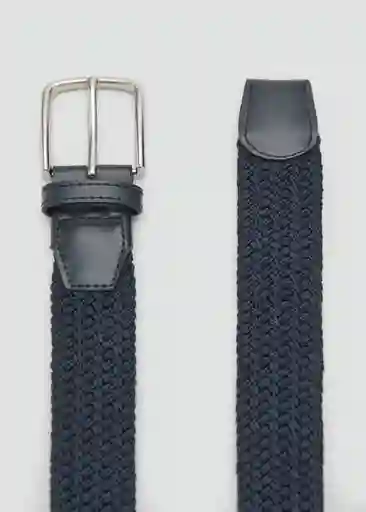 Cinturón Elastic Navy Talla 91 Hombre Mango