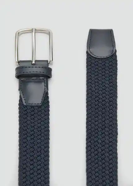Cinturón Elastic Navy Talla 91 Hombre Mango