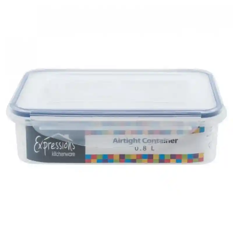 Expressions Home Recipiente Rectangular Plastico 0.8 Lt Mb01-2