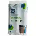 Naturezway Vaso de Papel de Bambú Marrón Con Tapa 350 mL