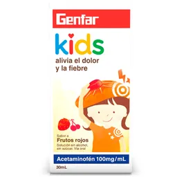 Genfar Kids Solución Oral con Sabor a Frutos Rojos (100 mg)
