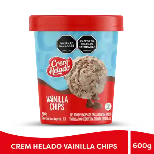 Crem Helado Vainilla Chips 600 g