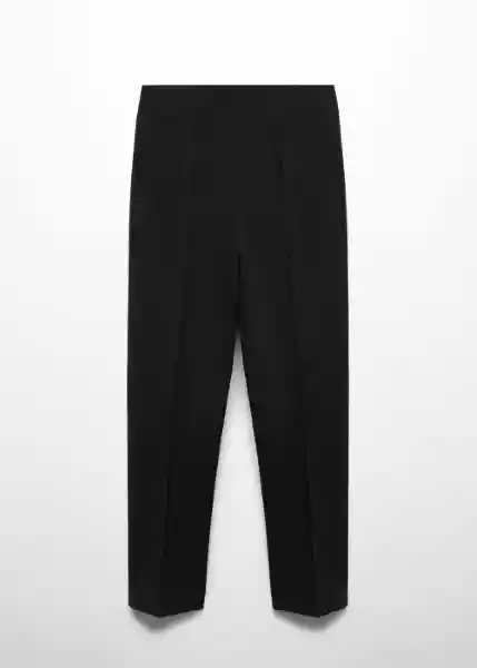 Pantalón Mario Negro Talla 36 Mujer Mango