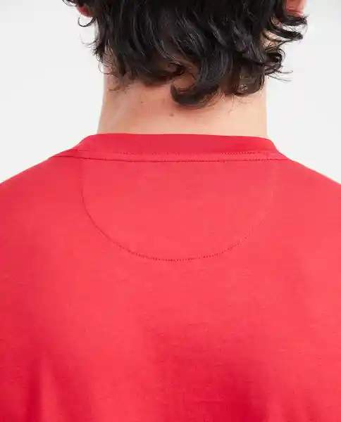 Camiseta Cuello Masculino Rojo Chili Oscuro Talla M Chevignon