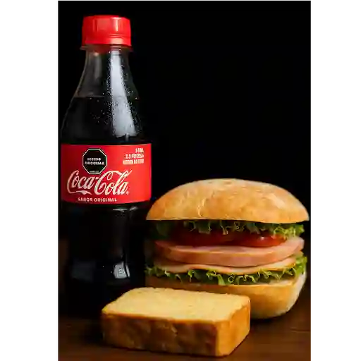 Combo bebida fría + sándwich gr + torta