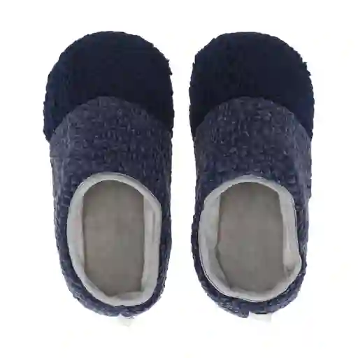 Pantufla Sherpa Hombre Multicolor Azul 44 Diseño 0007