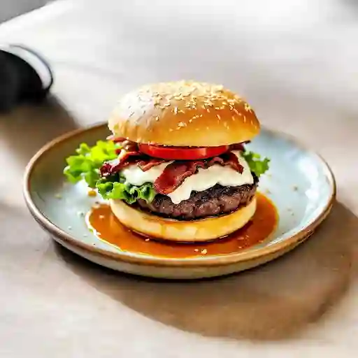 Burguer philadelphia (incluye papas)