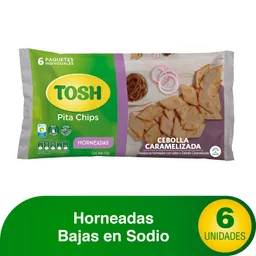 Tosh Pasabocas Pita Chips Sabor a Cebolla Caramelizada