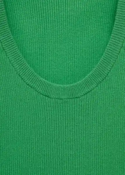 Top Riri Verde Talla S Mujer Mango