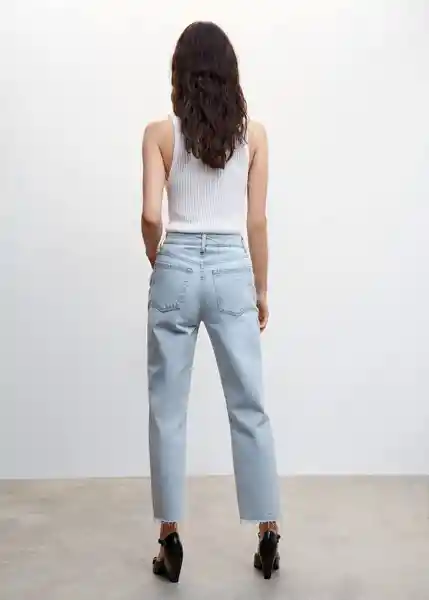 Pantalón Jean Irene Tejano Claro Talla 44 Mujer Mango