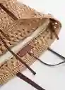 Bolso G Tarida Camel Talla 99 Mujer Mango