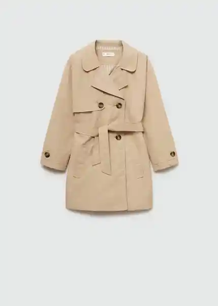 Saco Trench Gina Piedra Talla 06 Niñas Mango