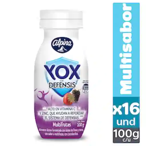 Yox Alimento Lácteo con Defensis Multisabor x 16 Unidades