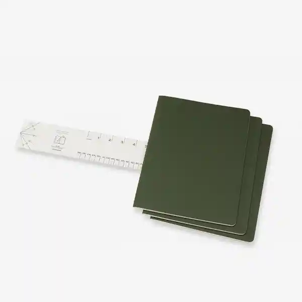 Inkanta Libreta Cahier Rayas Verde Mirto XL