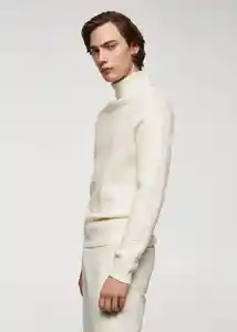 Buzo Jersey Marías Off White Talla L Hombre Mango