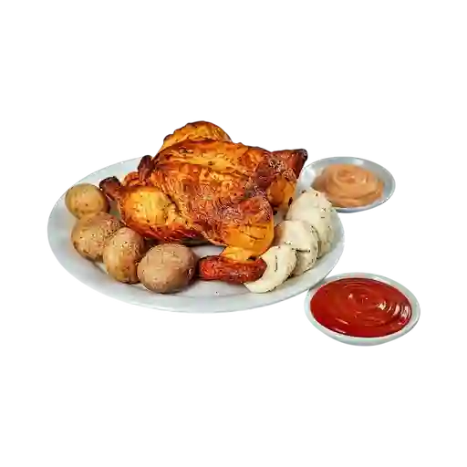 Pollo Asado + 1/2 Pollo
