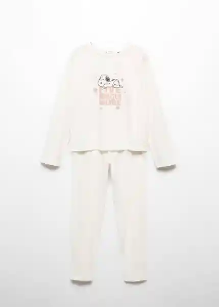 Pijama Sfive Off White Talla 10 Niña Mango