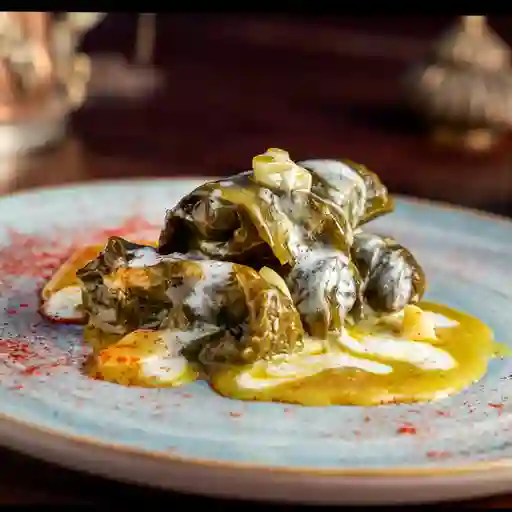 Hojas de parra con res x4