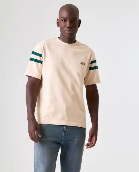 Camiseta Hombre Beige Talla S 842G023_BEI131106 Americanino