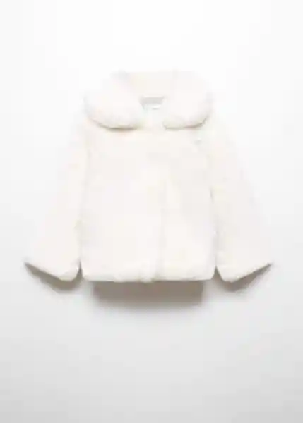 Abrigo Copito5 Crudo Talla 67 Niña Mango