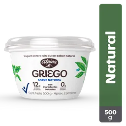 Alpina Yogurt Griego Sabor Natural