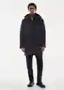 Abrigo Parka Space Navy Talla XXL Hombre Mango