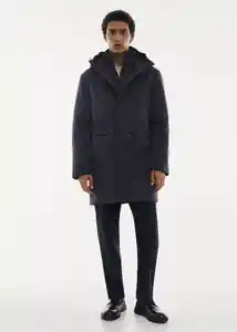 Abrigo Parka Space Navy Talla XXL Hombre Mango