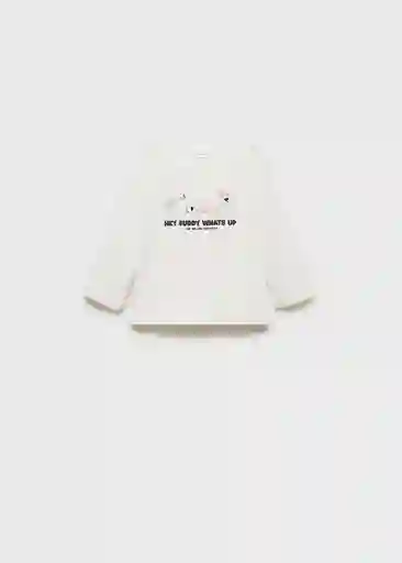 Camiseta Buddy Off White Talla 70 Niños Mango