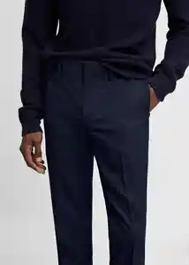 Pantalón París Marino Talla 36 Hombre Mango