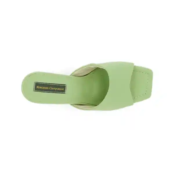 Sandalias Tacón Iris Verde Talla 37