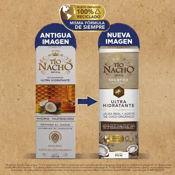 Tio Nacho Shampoo Capilar Ultra Hidratante Coco
