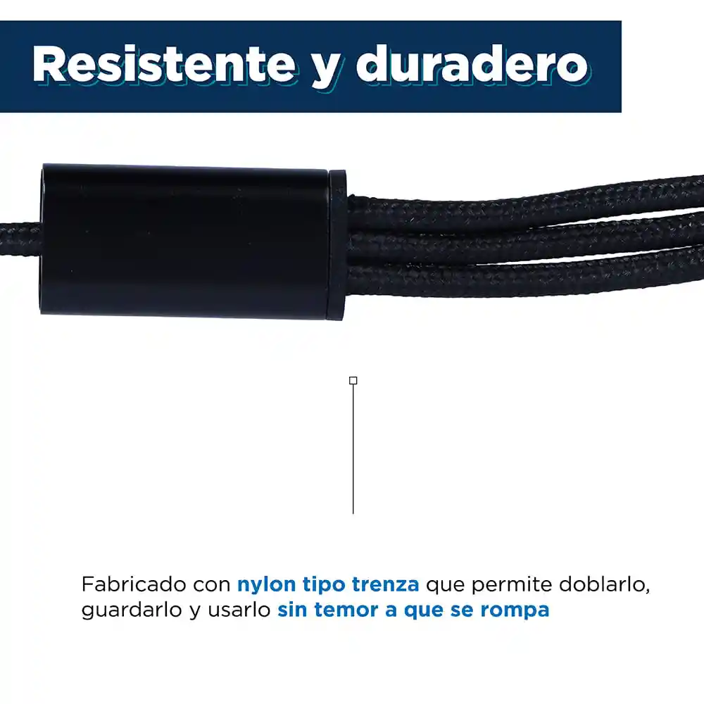 Miniso Cable de Datos Aluminio Trenzado Duradero Tipo C 3 1 3A