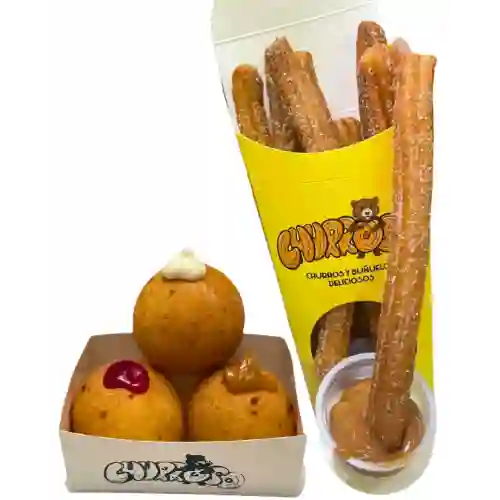 Buñuelos Rellenos y Churros para Untar