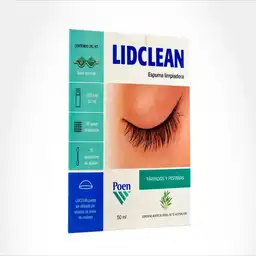 Lidclean Espuma Limpiadora para Parpados y Pestañas