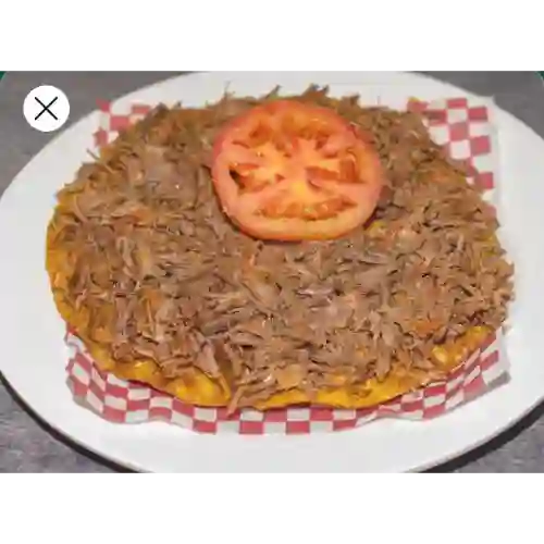 Tostada con Carne