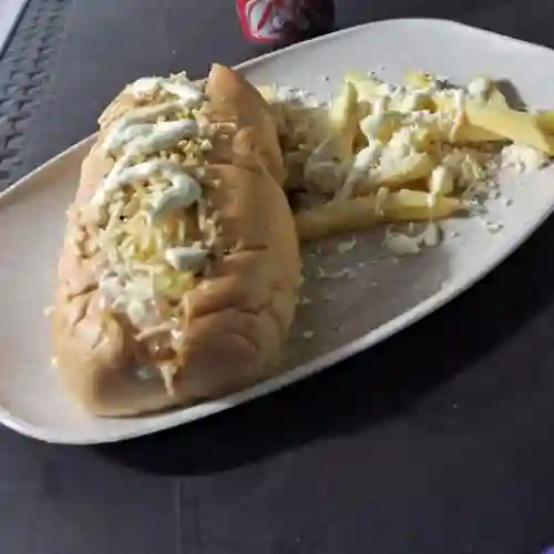 Choriperro + Papas