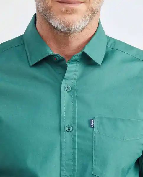 Camisa M/l Carbon Pocket Verde Arból Oscuro Talla Xxl Hombre Chevignon