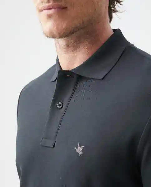 Camiseta Polo Masculino Negro Sombrio Ultraoscuro L Chevignon