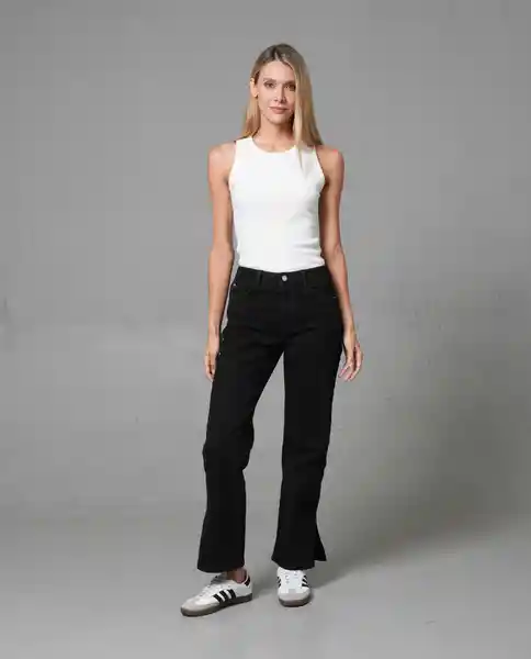 Jean Mujer Negro Talla 10 232G001 Rifle