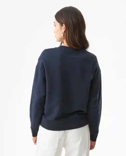 Buzo Embroidered Femenino Azul Dark Ultraoscuro T. S Chevignon