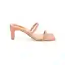 Sandalias Tacón Lily Beige Talla 36