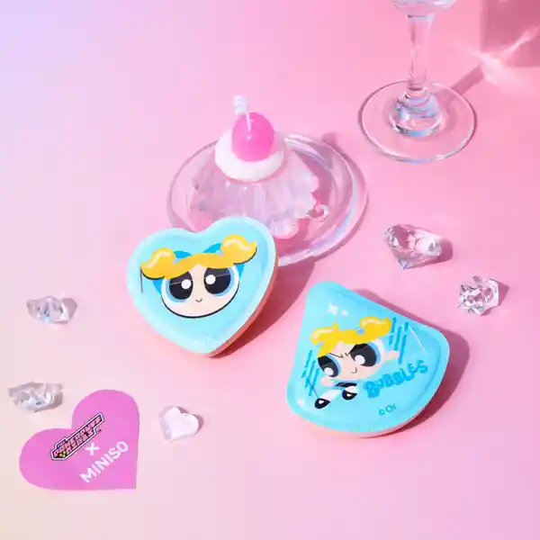 Puff Maquillaje Burbuja Surtido Las Chicas Superpoderosas Miniso