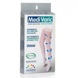 Medivaric Medias Antiembólica Muslos Unisex Blanco XL