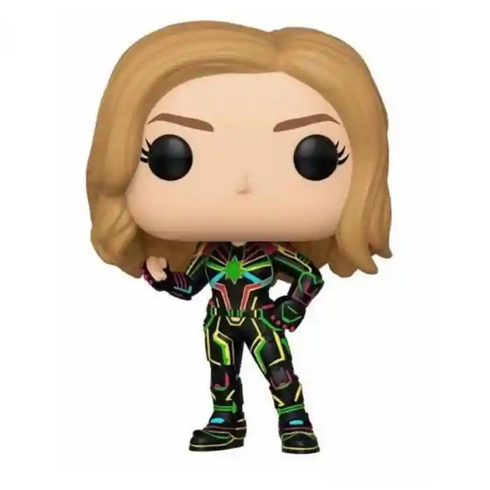 Funko Pop Figura Coleccionable Captain Marvel Neon Suit