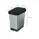 Estra Caneca Pedal Negro Iml Metal 5 L